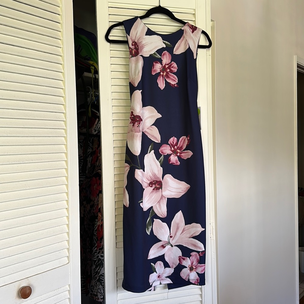 BNWT Dark blue and floral dress